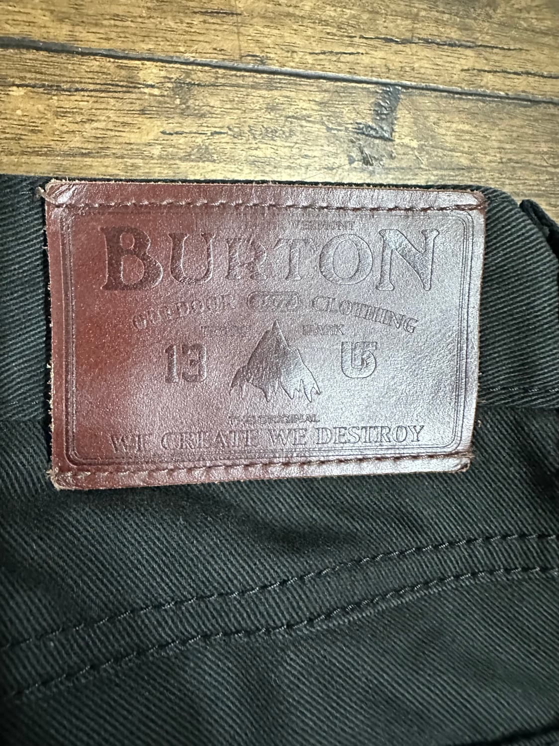 버튼(Burton) 블랙 슬림핏 치노팬츠 26인치 상품이미지3