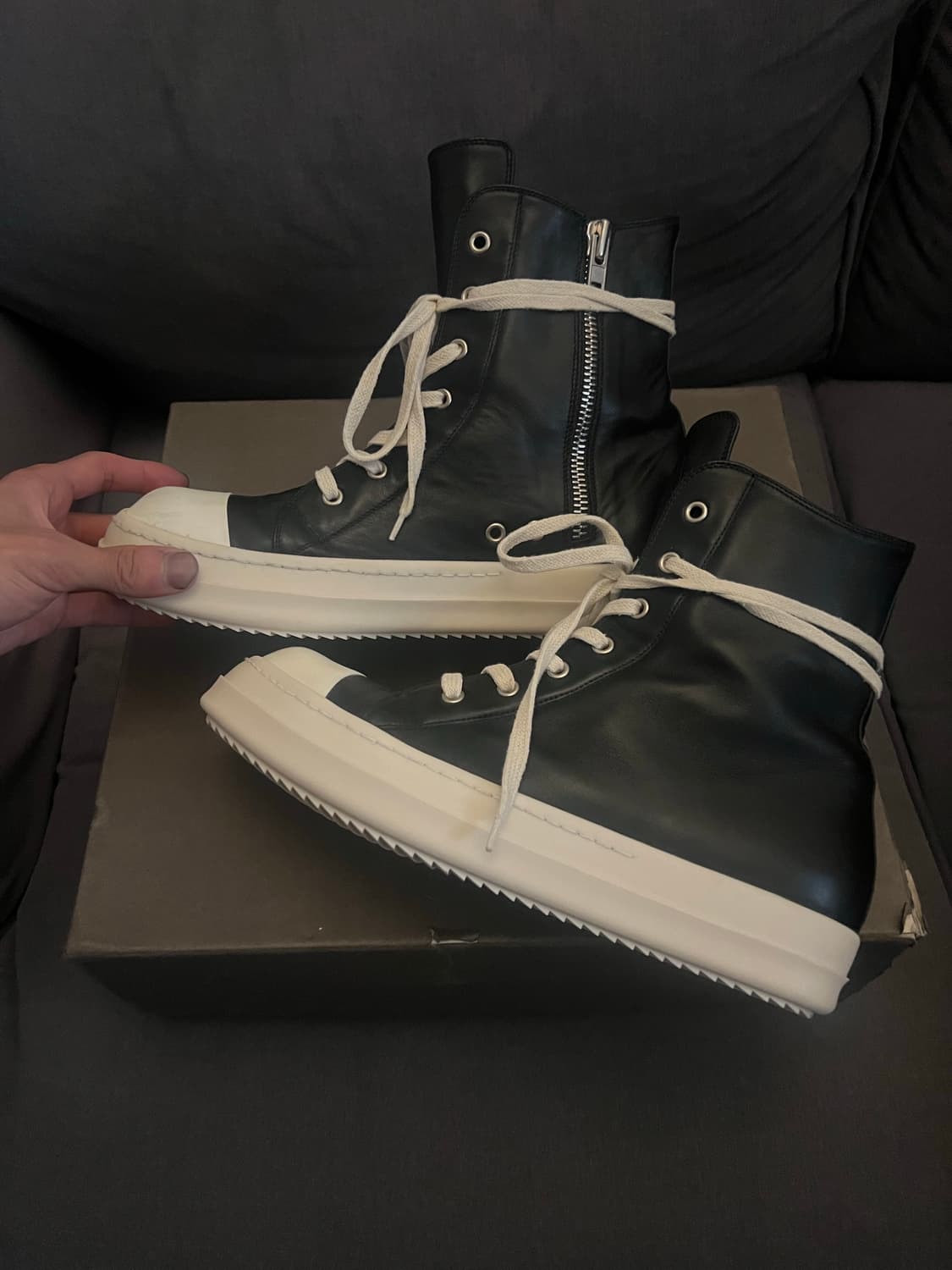 Rick Owen’s Lpo 레더 하이탑 42 상품이미지2