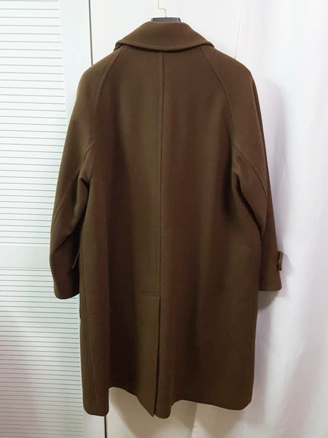 247시리즈 남성 다크브라운 울 발마칸 코트 100 상품이미지4