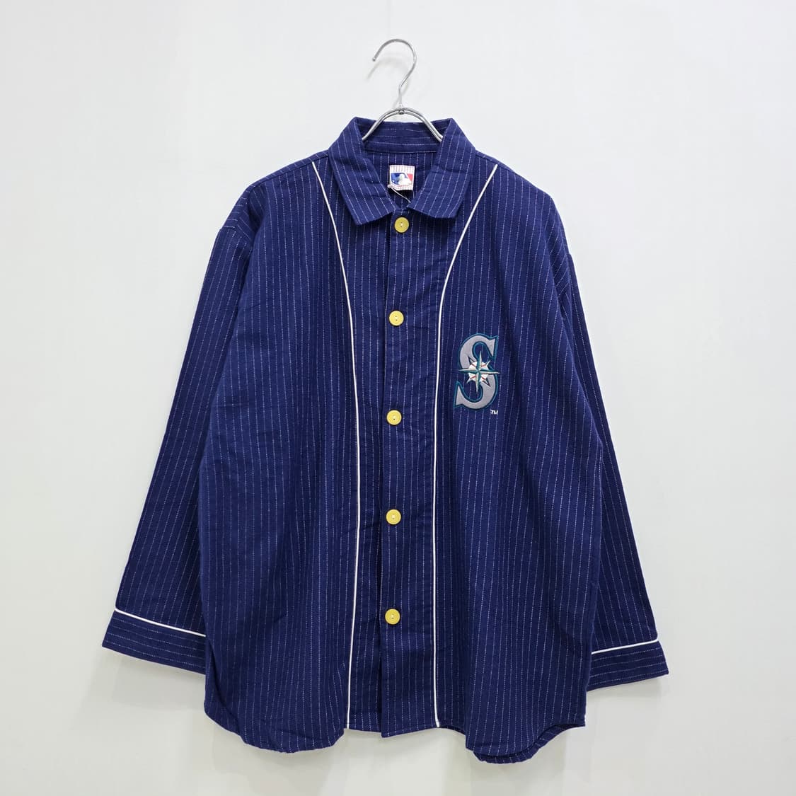 MLB 시애틀 매리너스 스트라이프 면 파자마세트 상품이미지2