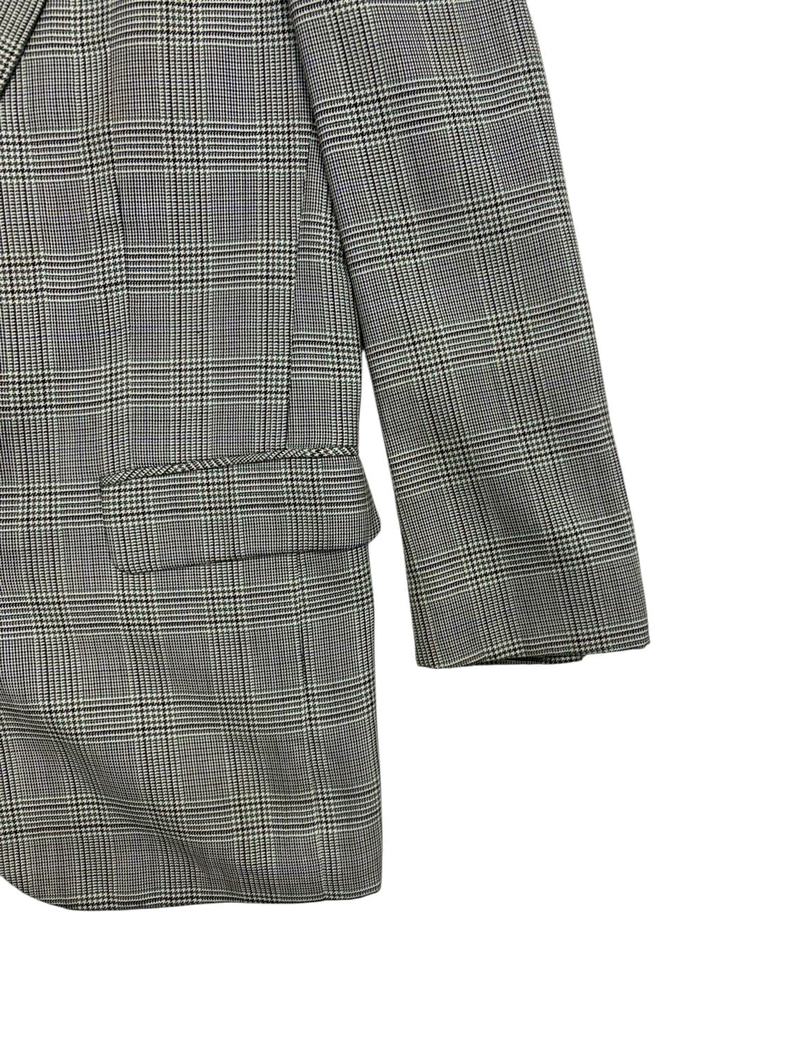 입생로랑 체크 자켓 상품이미지3