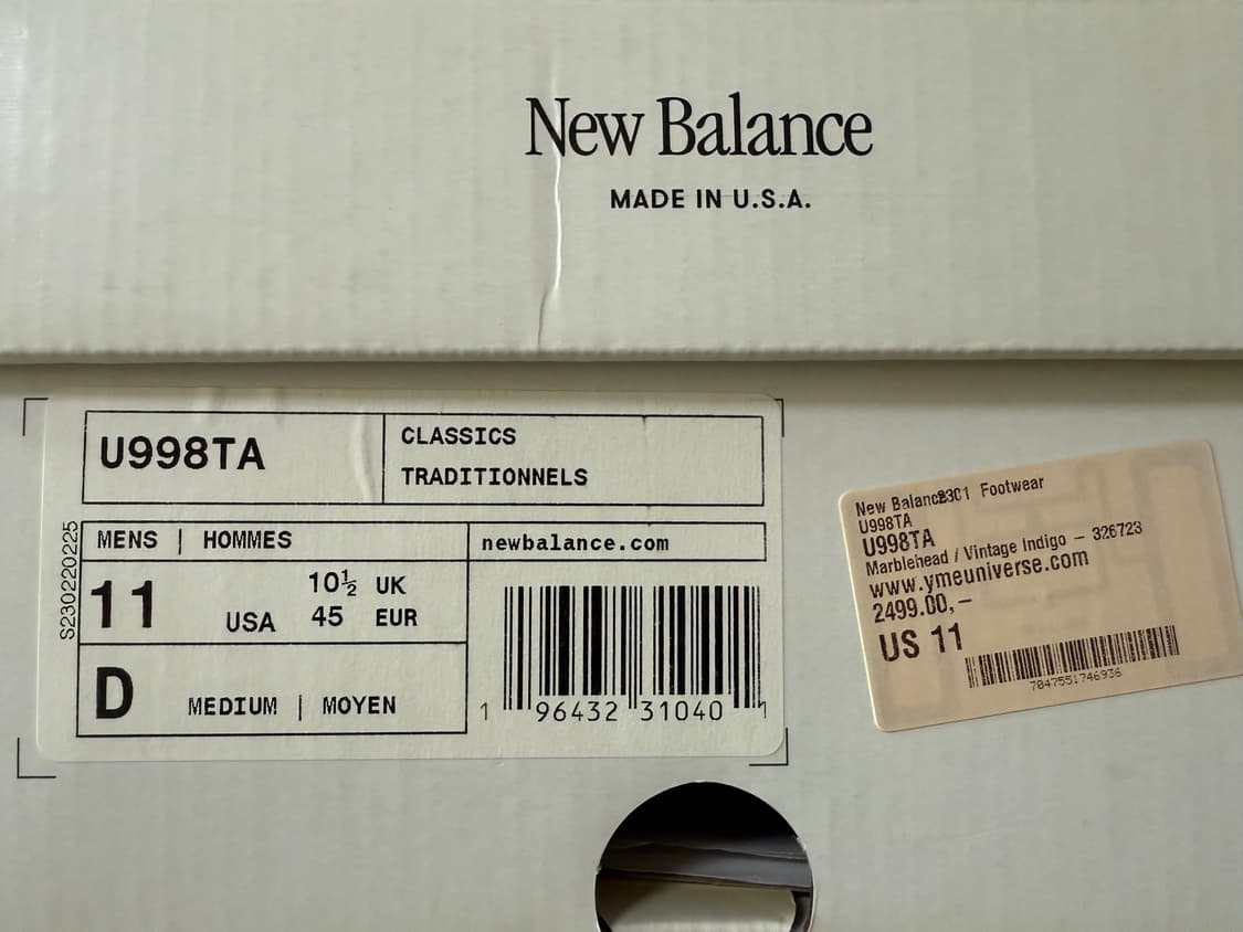 뉴발란스 998  상품이미지5