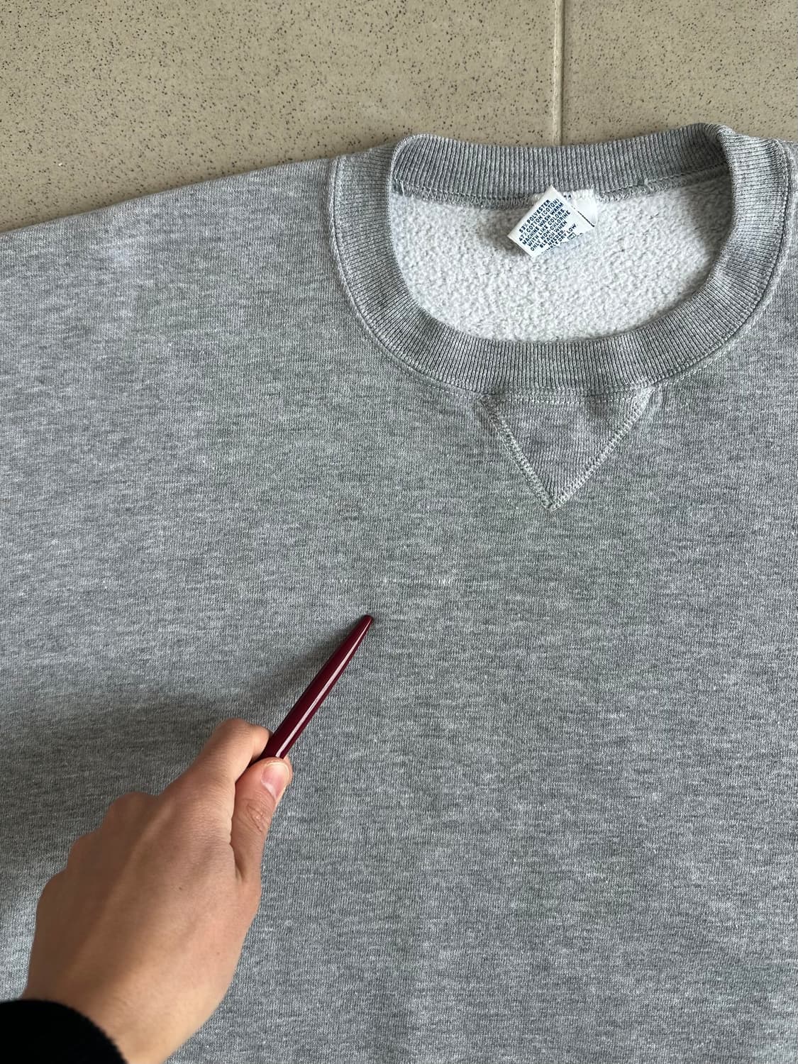 90s 빈티지 러셀 스웻셔츠 그레이 XL 상품이미지5