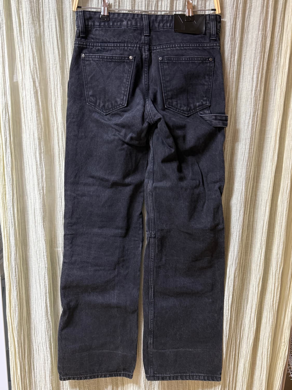 카리나 착용) Openyy 오픈와이와이 카고 포켓팬츠 블랙 1사이즈 상품이미지3