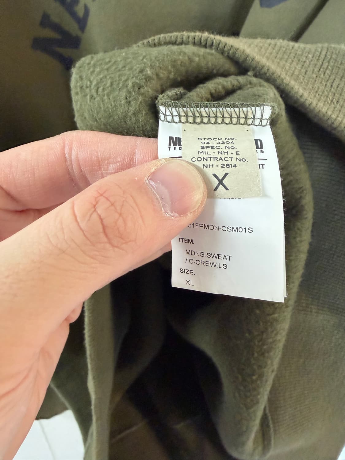 네이버후드 맨투맨 스웻셔츠 네이버후드맨투맨 상품이미지4