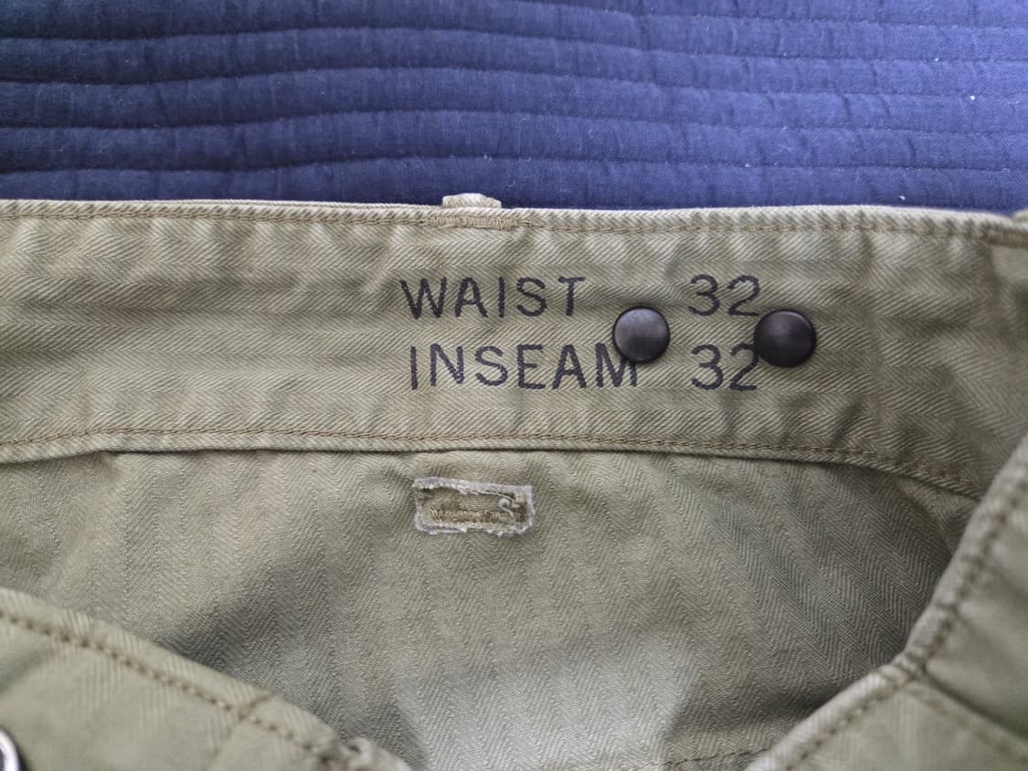 (새상품)RRL 헤링본 퍼티그 팬츠 32/32 상품이미지4