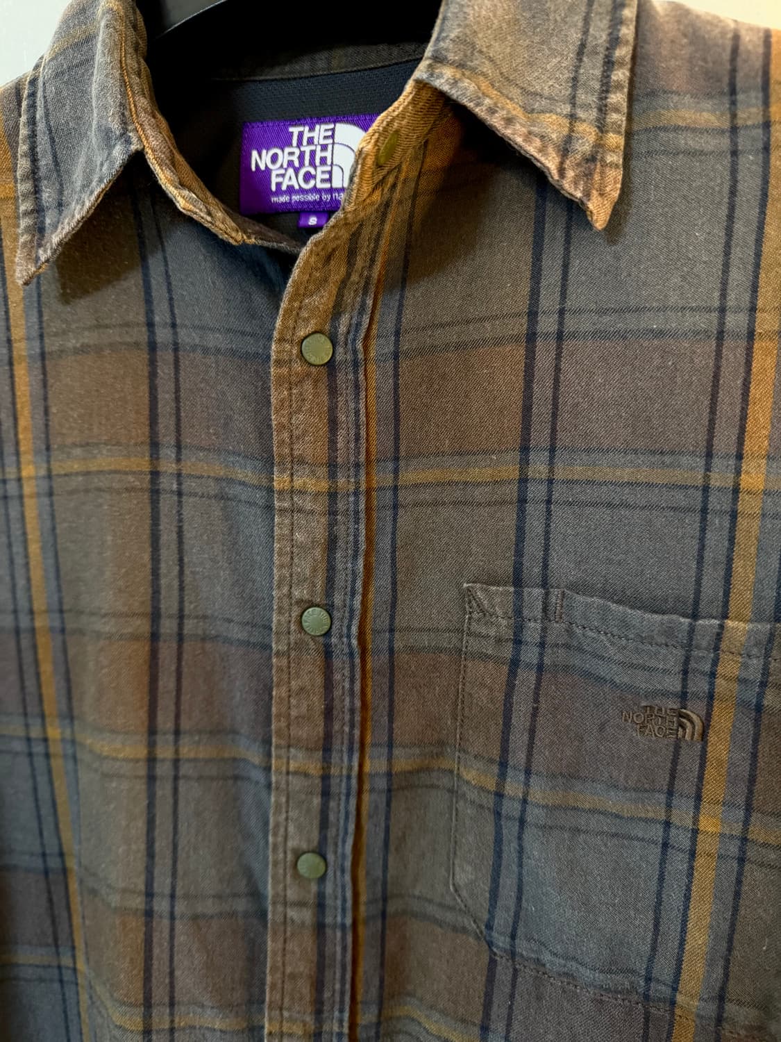 [S]노스페이스 퍼플라벨 체크셔츠 상품이미지3