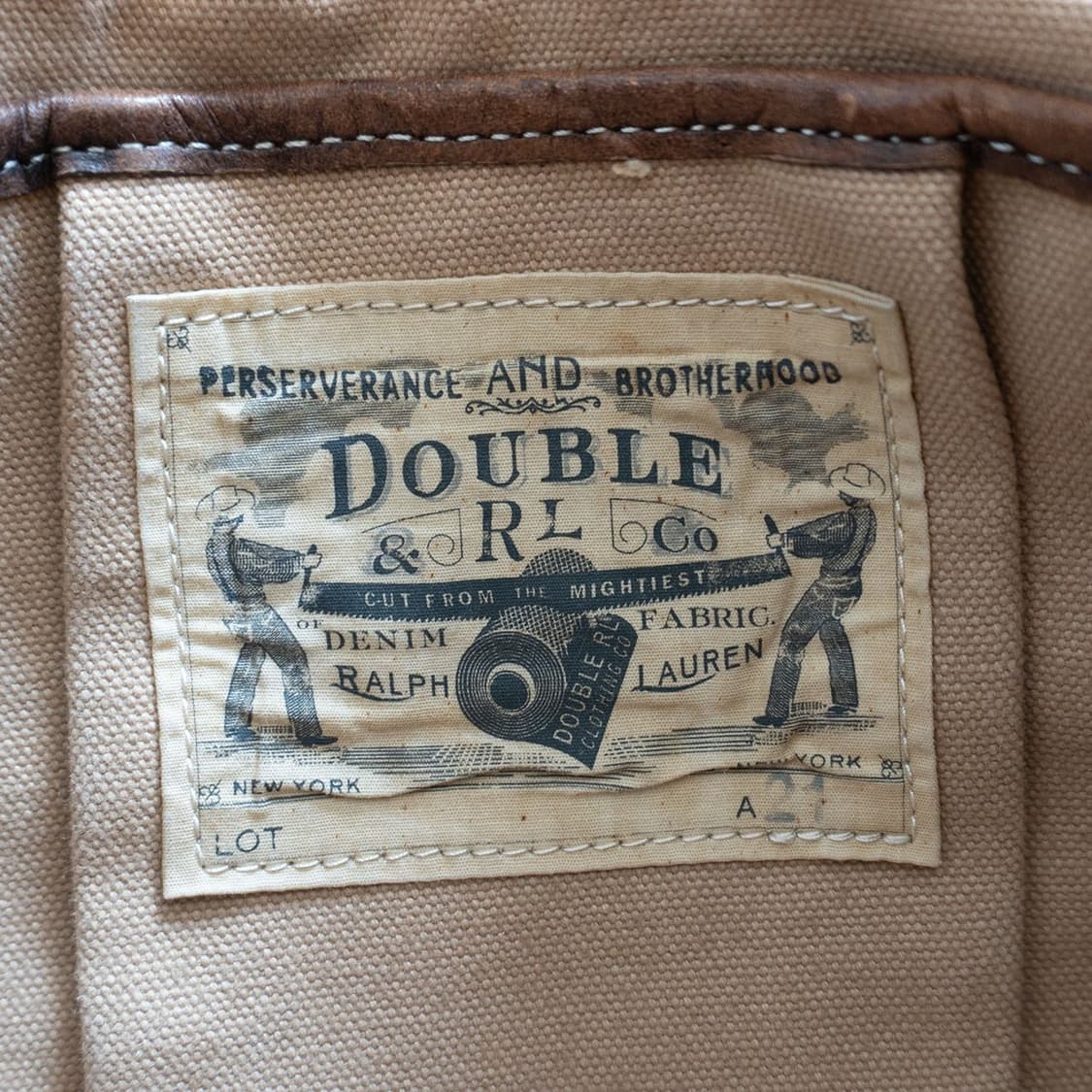 더블알엘 rrl 켄버스 가죽 토트백 크로스백 상품이미지9