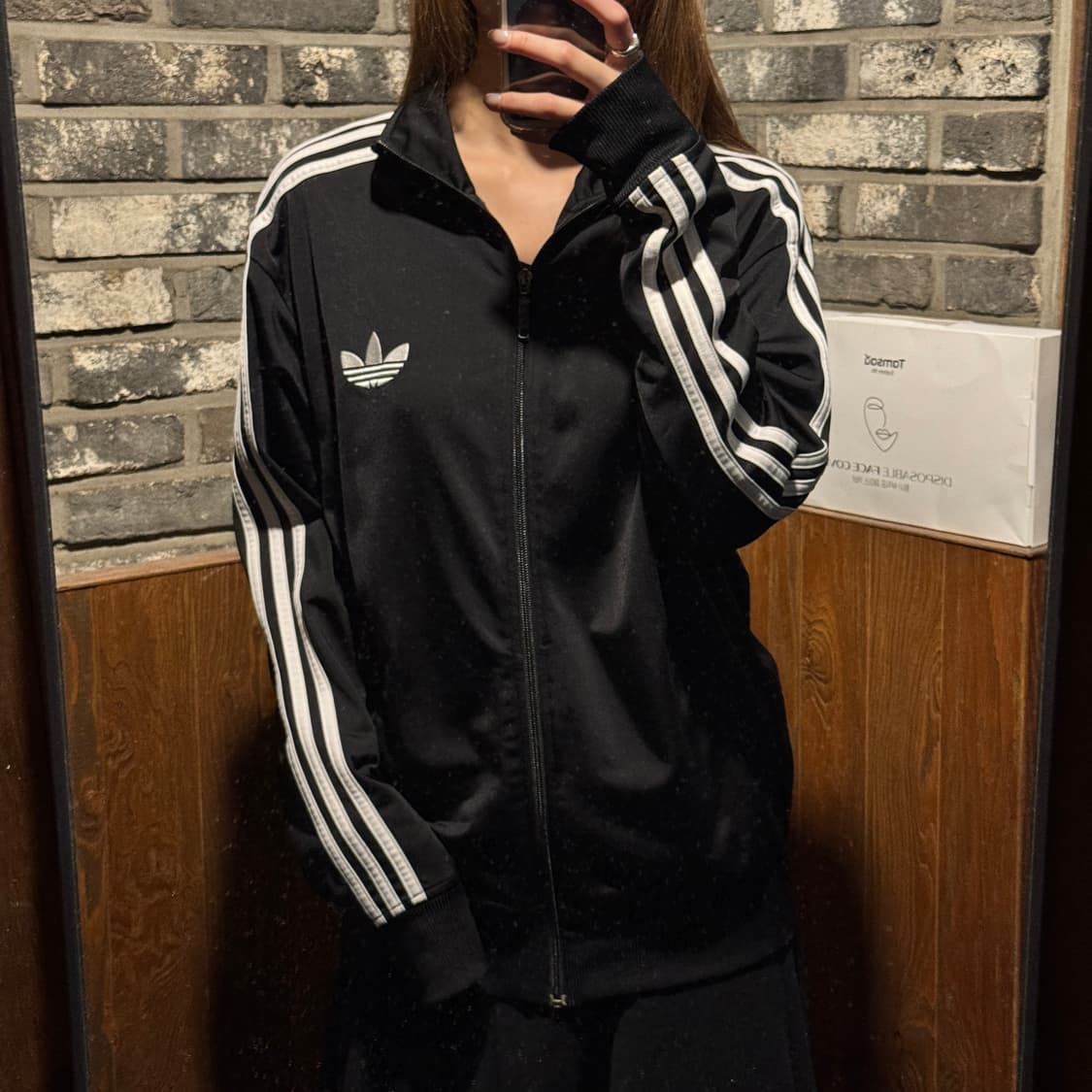 100) 아디다스 파이어버드 삼선 져지 트랙탑 집업 블랙 A12 상품이미지9