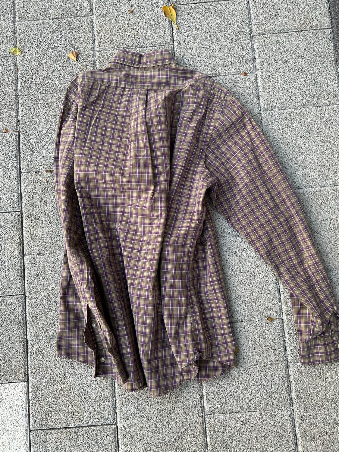 *rare* 2000s 폴로 너드깔 오버핏 체크셔츠 상품이미지2