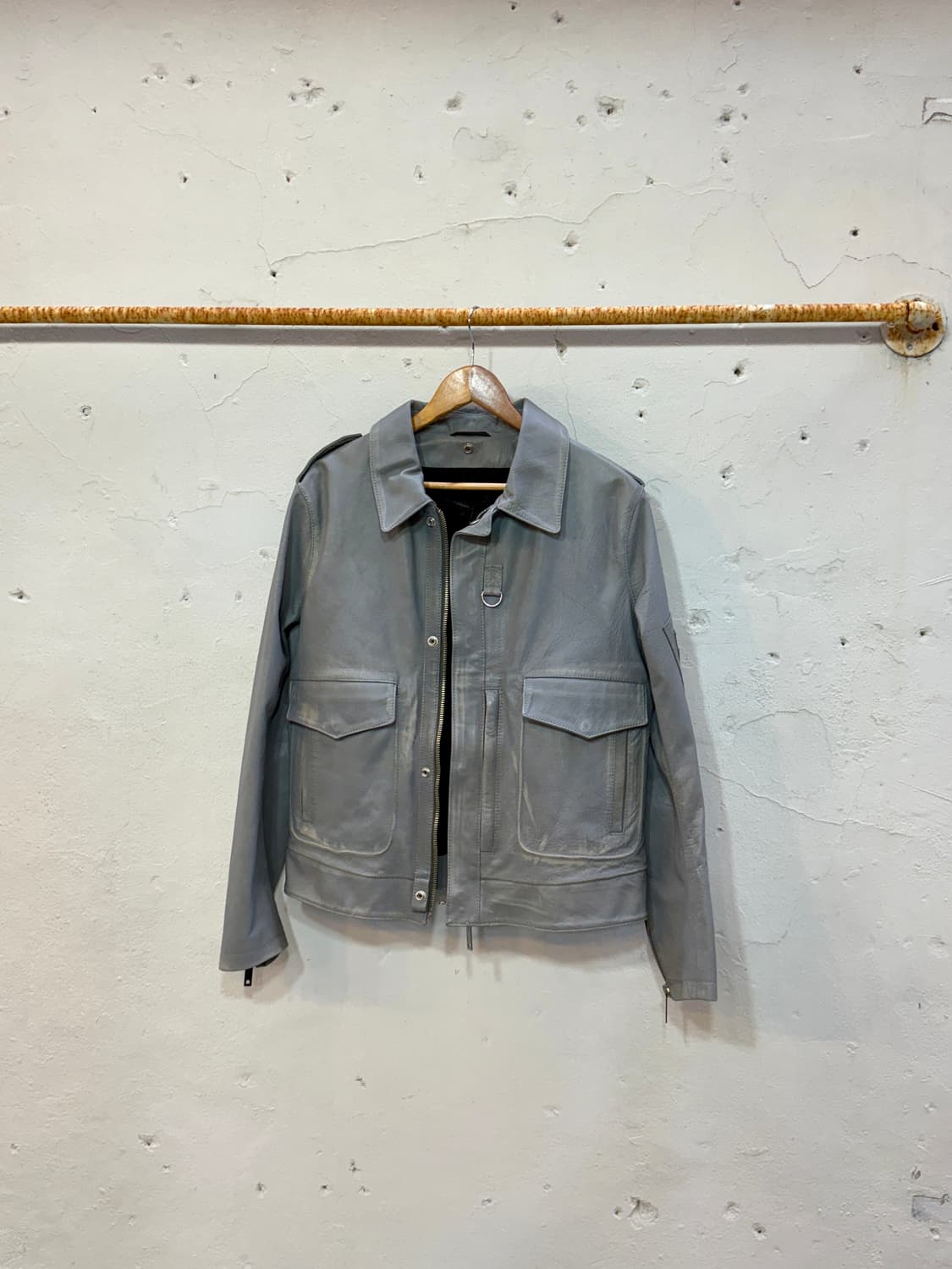 알레산드로 달레쿠아 레더자켓 상품이미지1