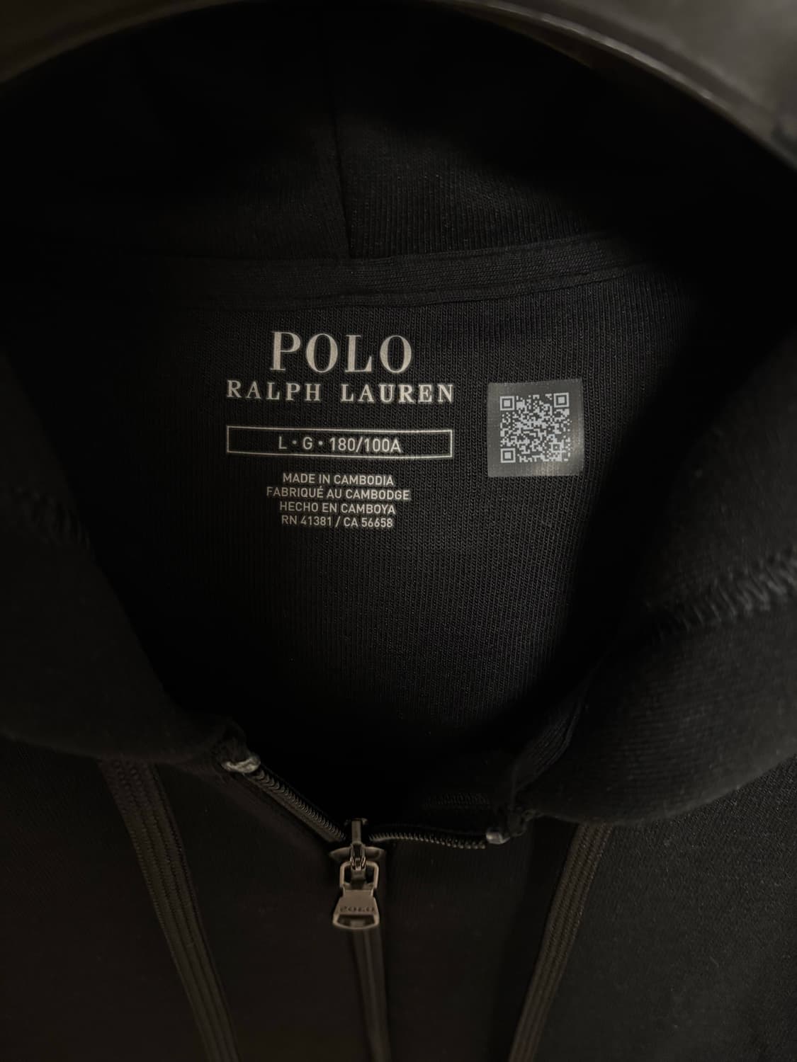 폴로 랄프 로렌 후드집업 L (QR정품) 상품이미지4