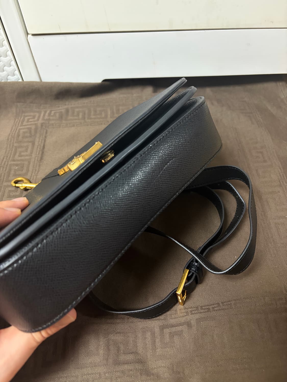 (상태A+급) (단종상품)생로랑 유니버시티백 블랙 금장(선미백,북렛포함) 상품이미지8