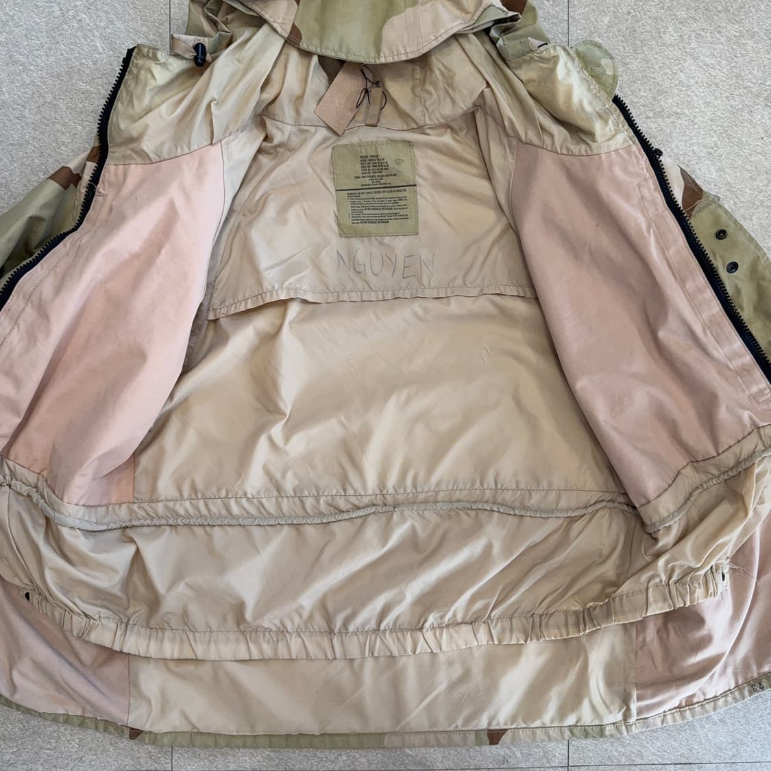 미군 ECWCS 데저트 카모 고어텍스 파카 상품이미지6