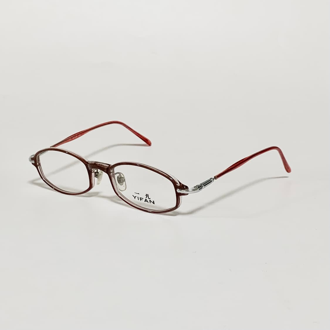 982 데드스탁 빈티지 안경테 레트로 타원형 오벌 슬림 브라운 남녀공용  상품이미지3