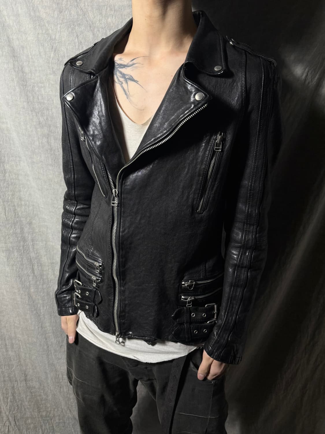 Vintage Multi Buckle Riders Jacket 상품이미지2