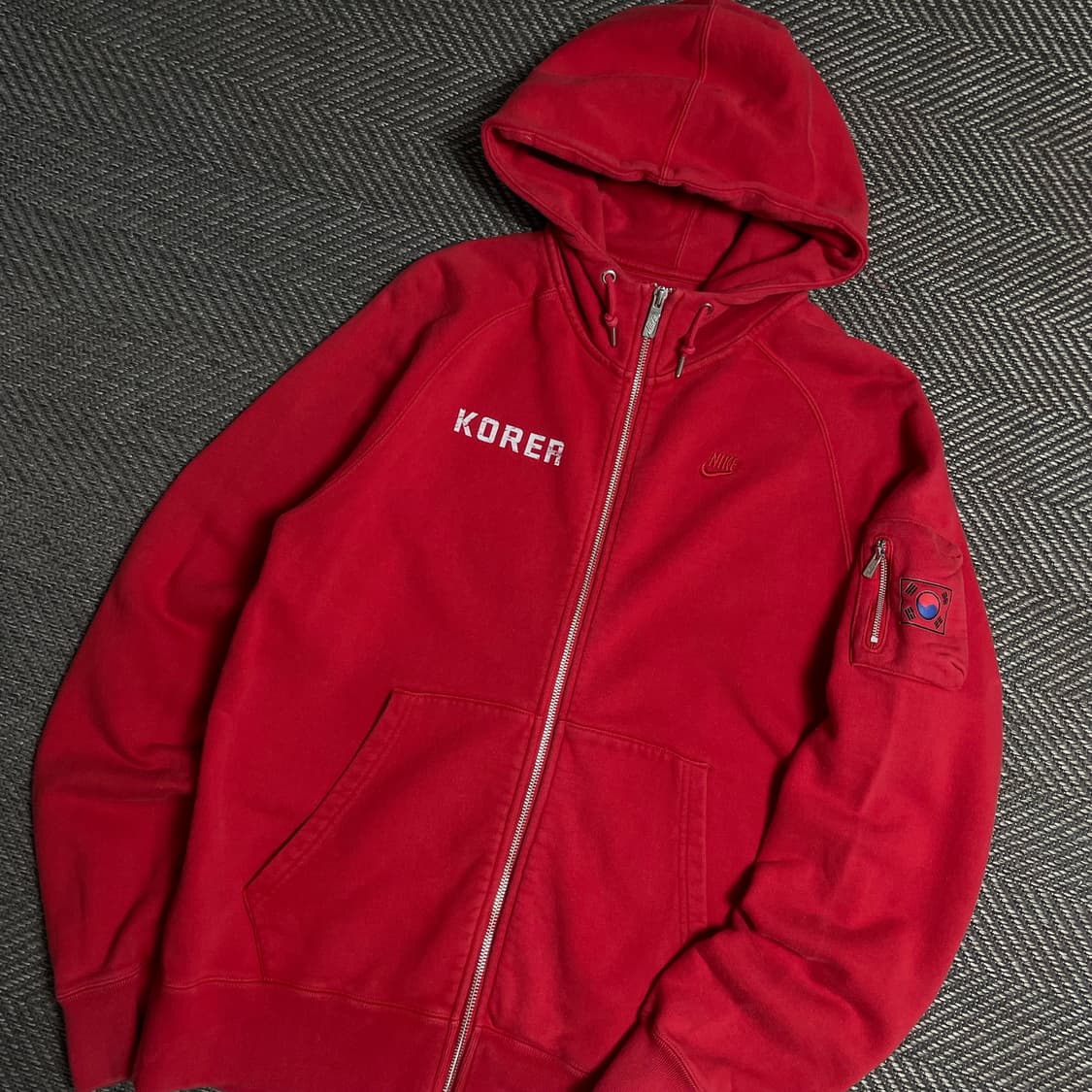 나이키 코리아 국대 스웻 후드집업 레드y 5193 상품이미지1