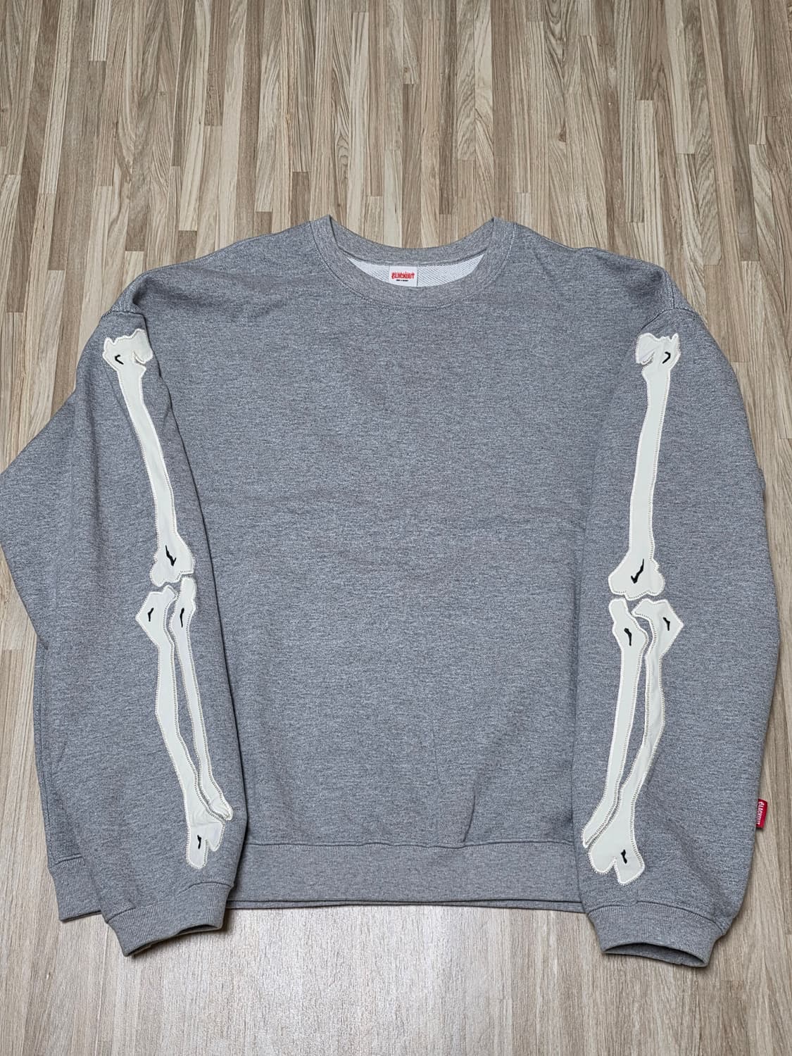 블랙아웃 본 스웻셔츠 그레이 XL 상품이미지2