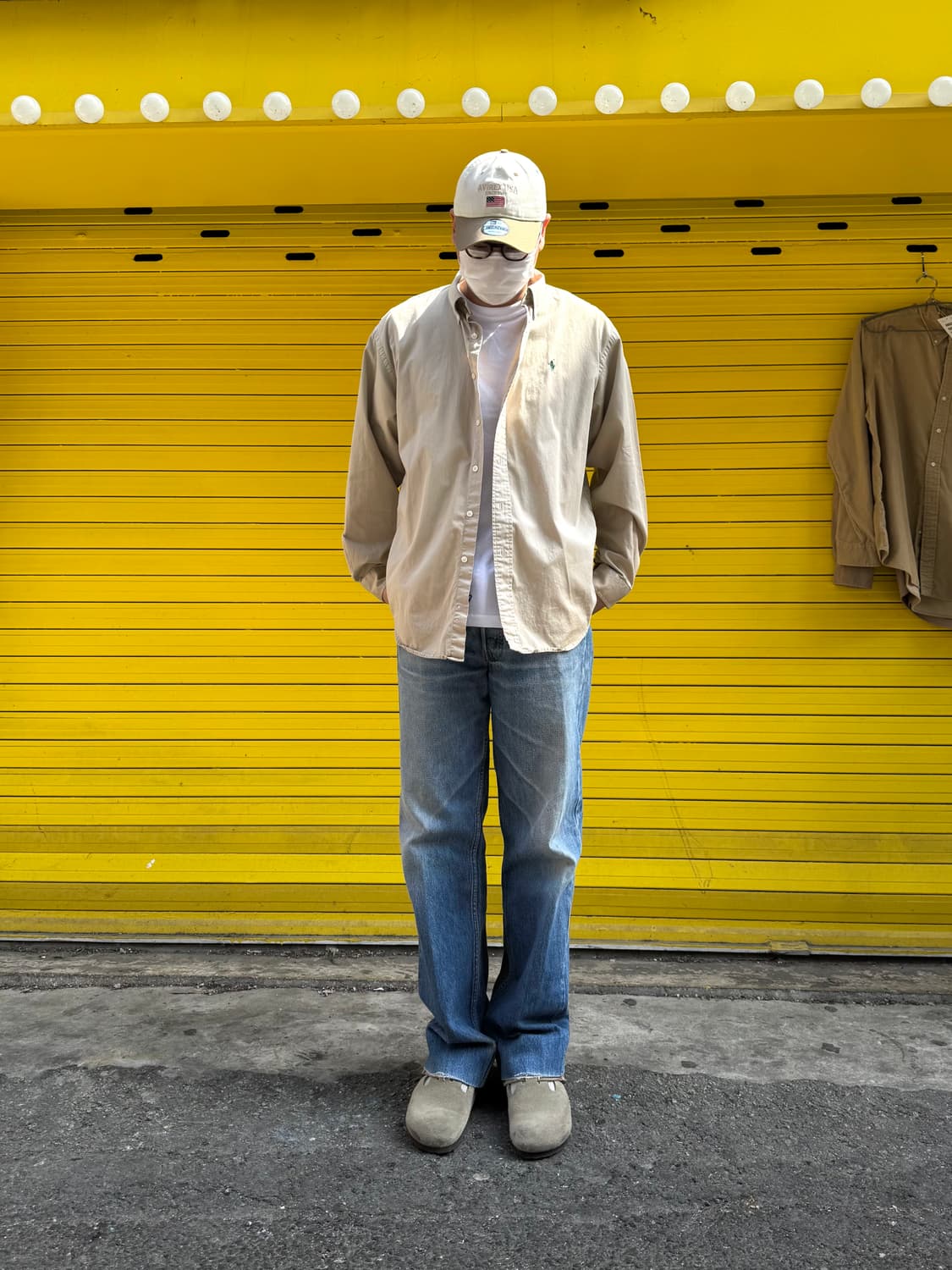 폴로 랄프로렌 옥스포드 셔츠 베이지 XL 상품이미지4