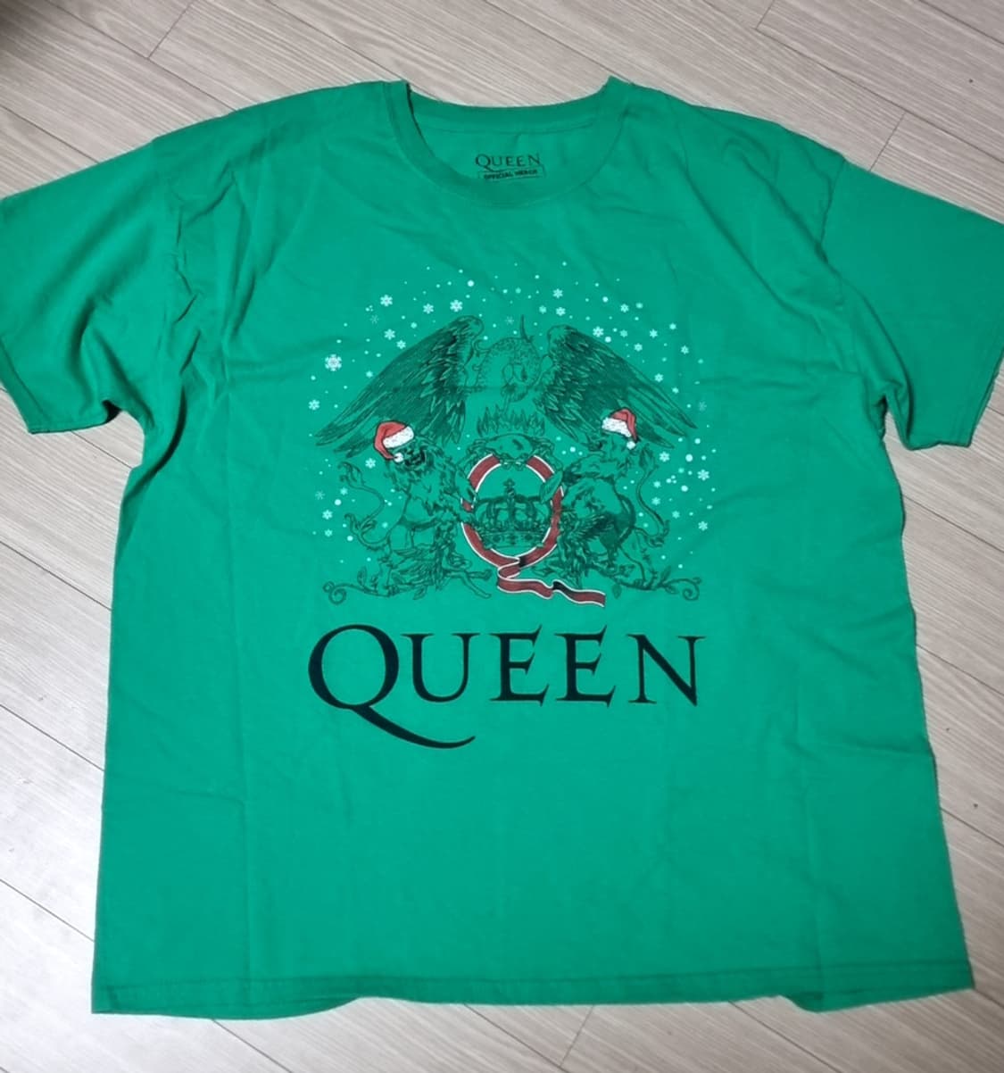 퀸 Queen 그린색 밴드티셔츠(xl) 상품이미지1