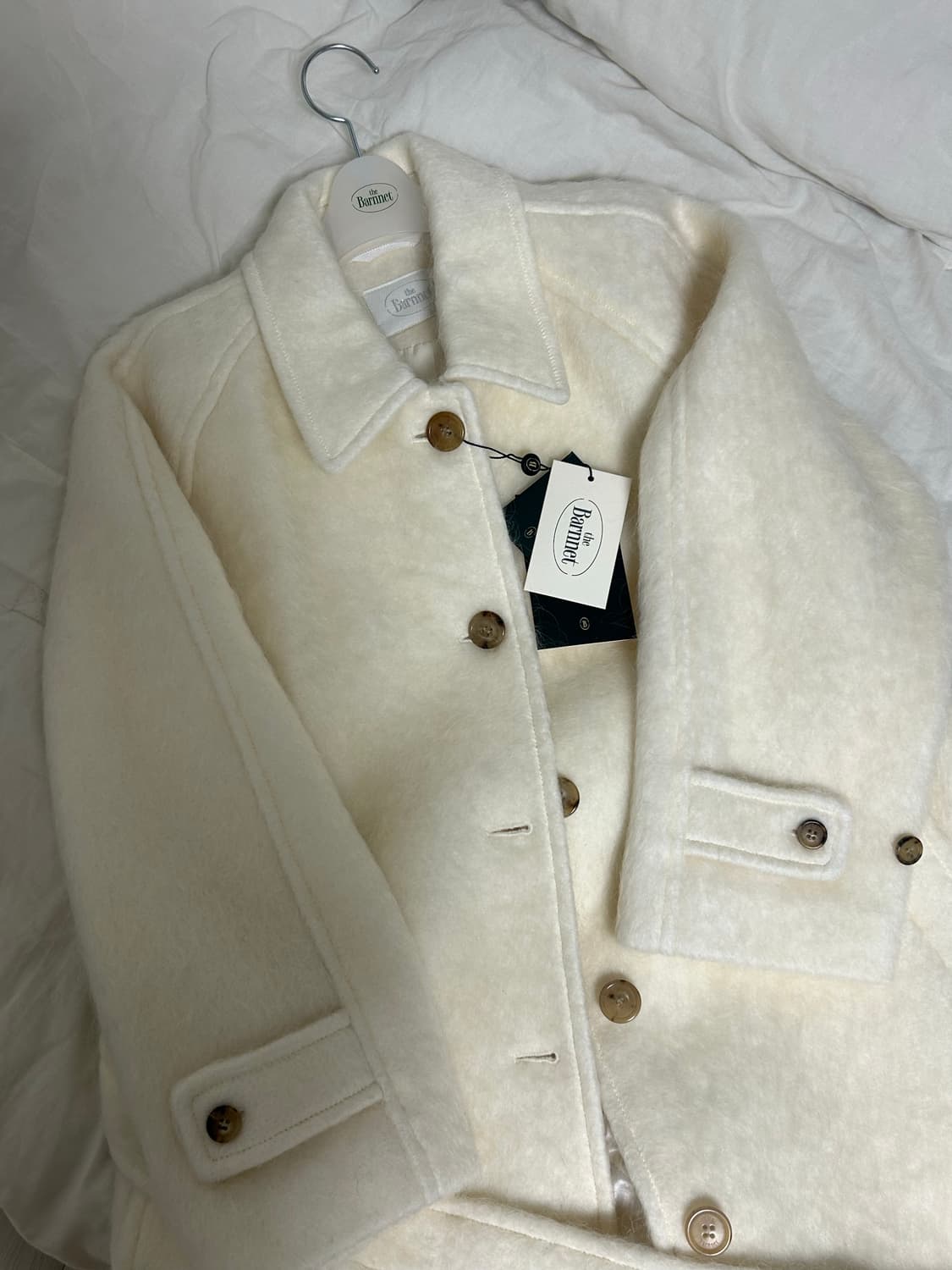 더바넷 스노우화이트 발마칸 코트 롱 상품이미지5