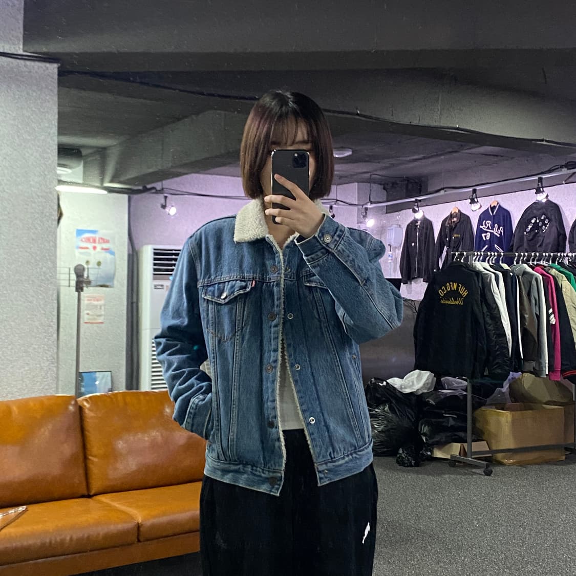 리바이스 레드탭 데님 쉐르파 자켓 B2724 상품이미지1