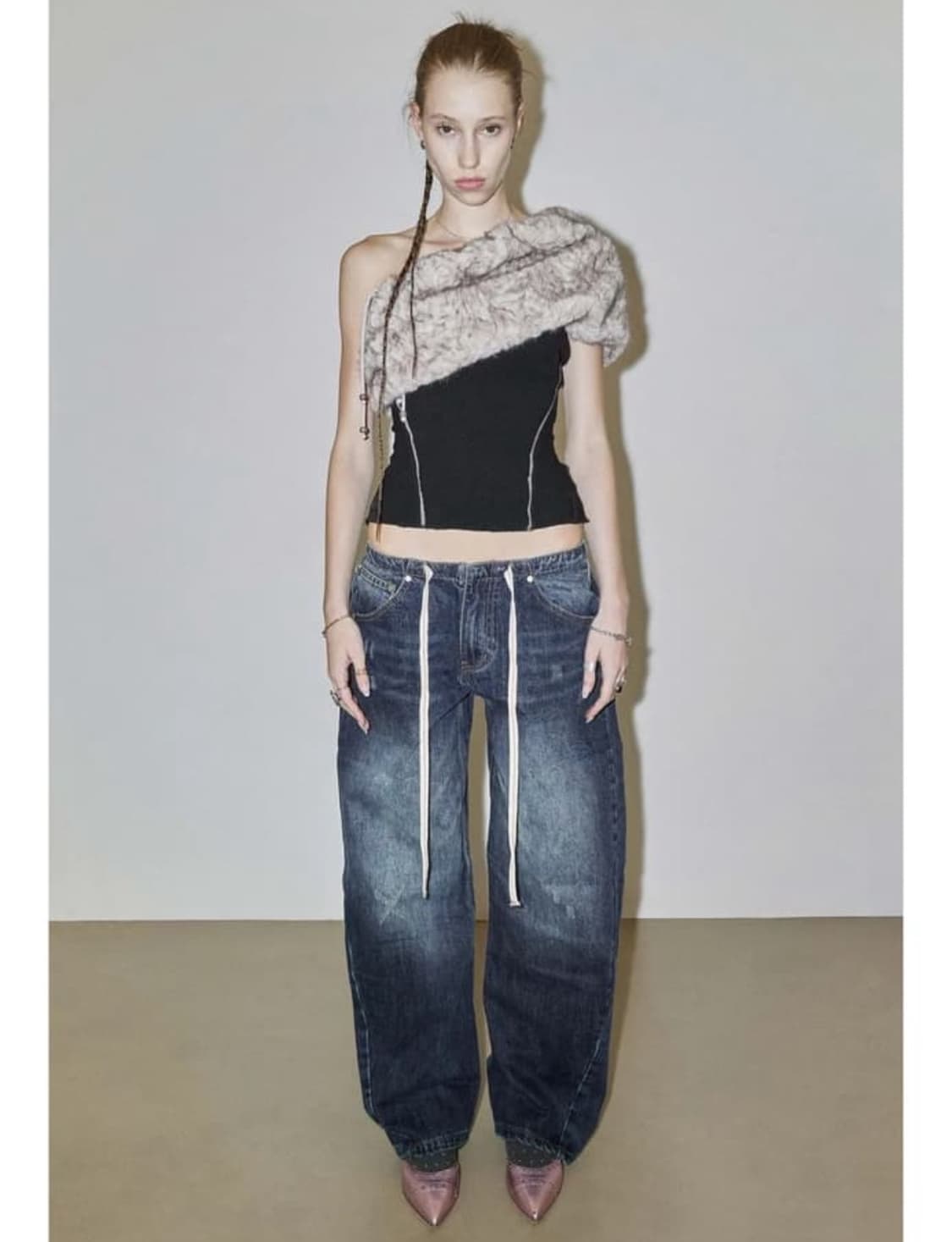 스컬프터 로우라이즈 데님 L 상품이미지3