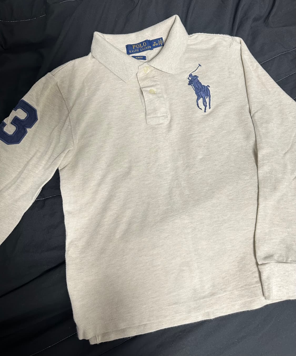 폴로 빅포니 긴팔 카라티 아이보리 상품이미지1