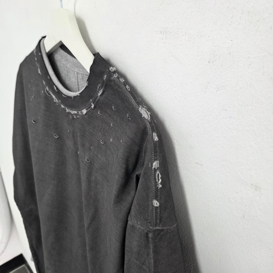 빈티지 워싱 긴팔레이어드 티셔츠 상품이미지4