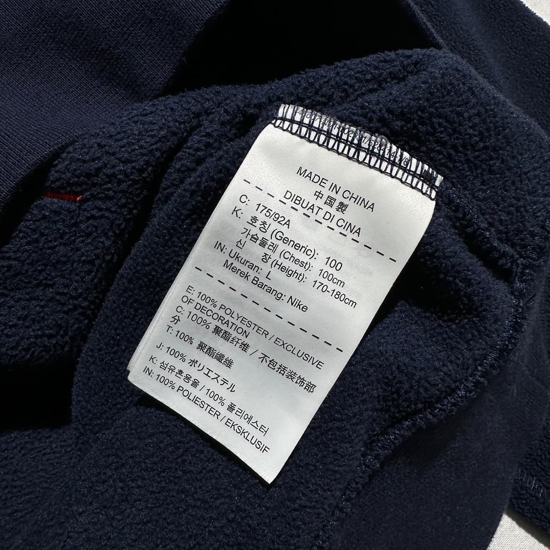 나이키 로고 풀오버 후리스 아노락 상품이미지6