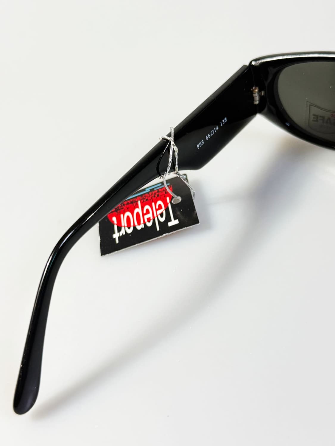 90s TELEPORT 블랙 스퀘어 프레임 빈티지 선글라스 상품이미지7