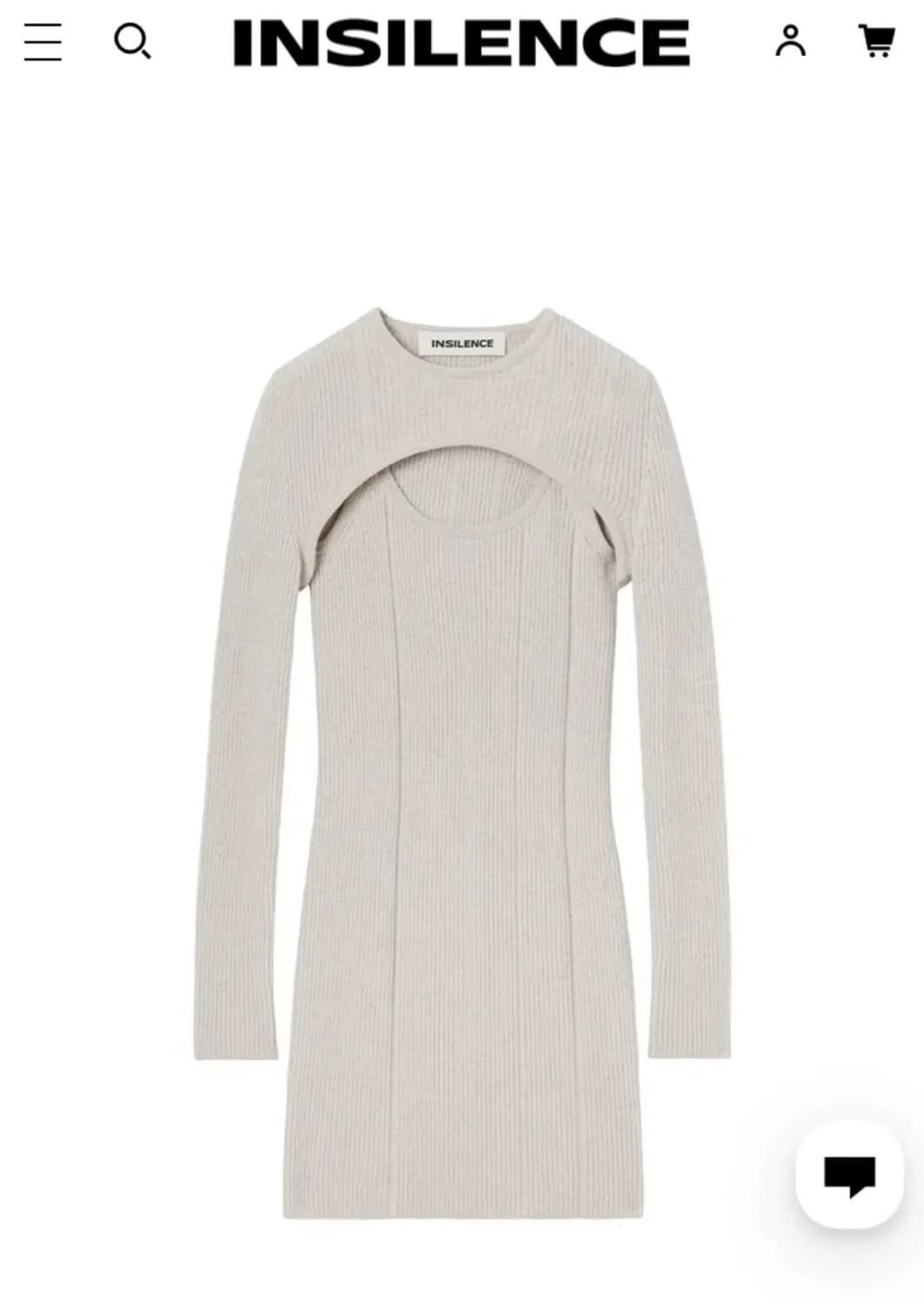 insilence 인사일런스 리브드 볼레로 원피스 beige 상품이미지1