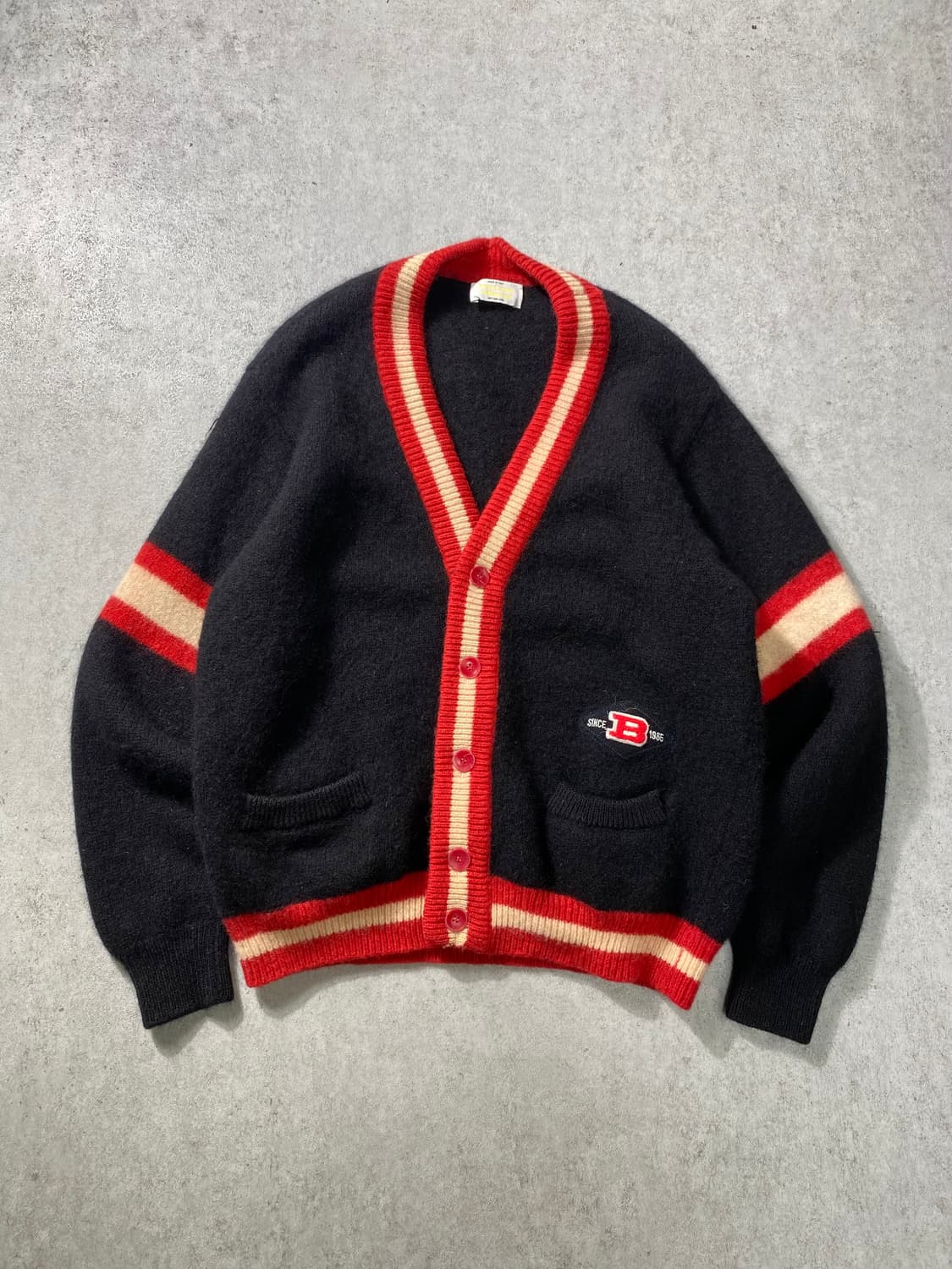 [54] 90s Benetton 베네통 이태리 메이드 퓨어울 니트가디건 상품이미지1