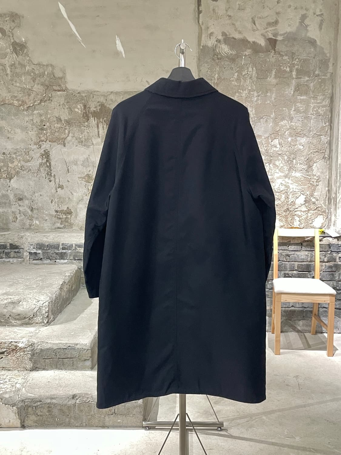 지아니 베르사체 블랙 클래식 폴리에스터 코트 상품이미지6