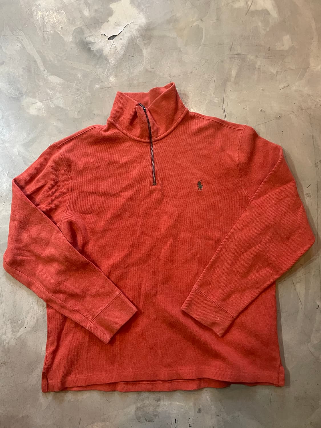 폴로 오렌지 반집업 니트 XL 상품이미지3