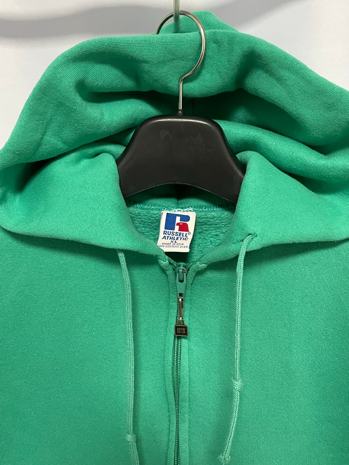 [D.O Vtg] 90s 러셀 50/50 후드 집업 민트 그린(XL) 상품이미지3