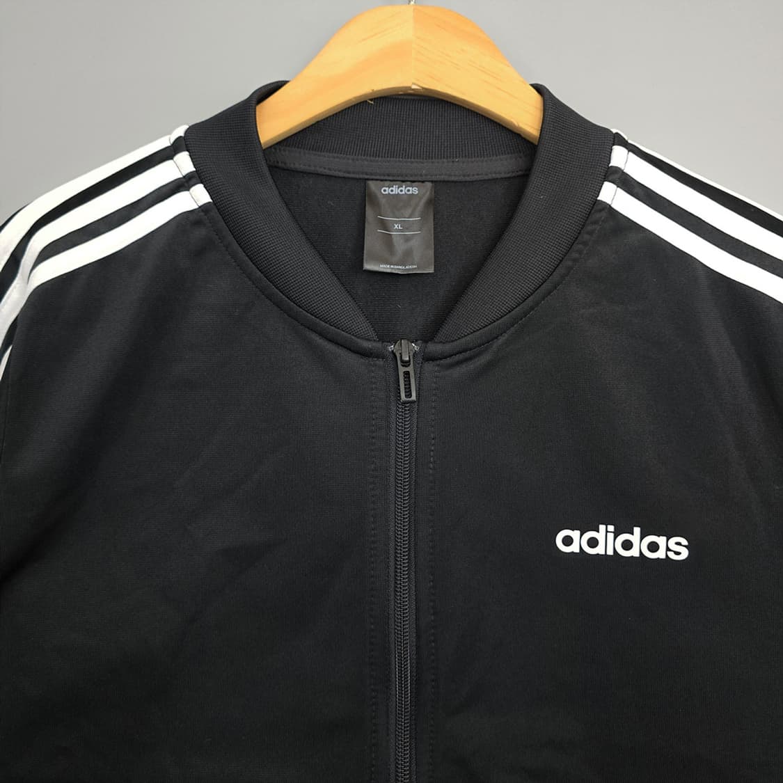 아디다스 adidas 삼선 트레이닝 집업 블랙 XL 상품이미지2