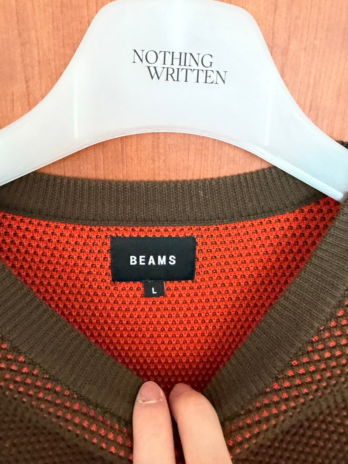 빔즈 와플 니트 L사이즈 상품이미지2