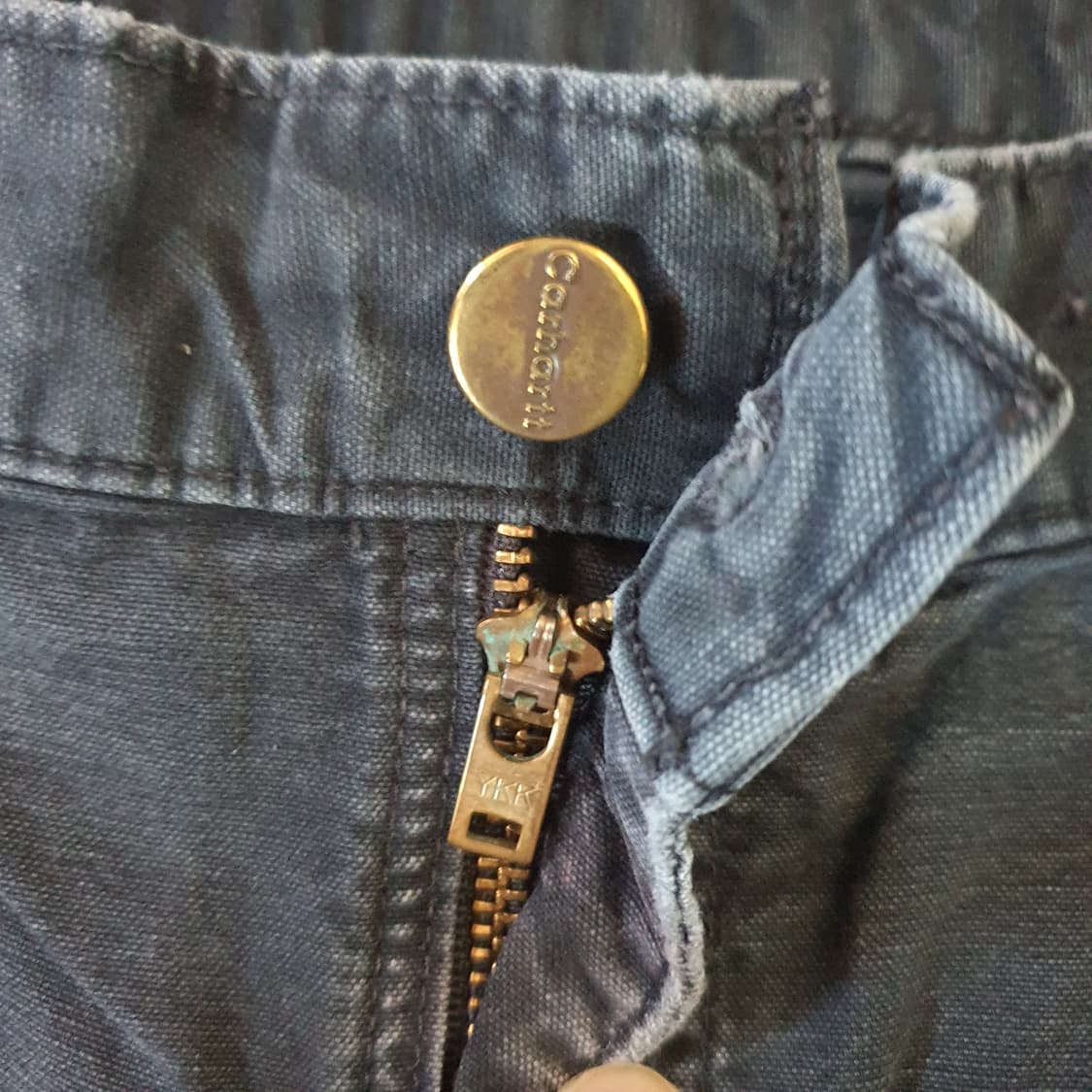 칼하트 B151 BLK 캔버스 던가리 팬츠 no.93 상품이미지5