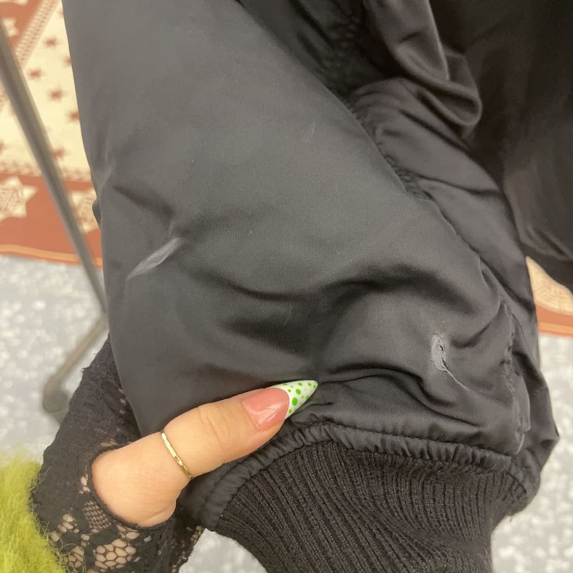 마뗑킴 유틸리티 스트릿 펑크 니트 점퍼 자켓 F C08971 상품이미지7