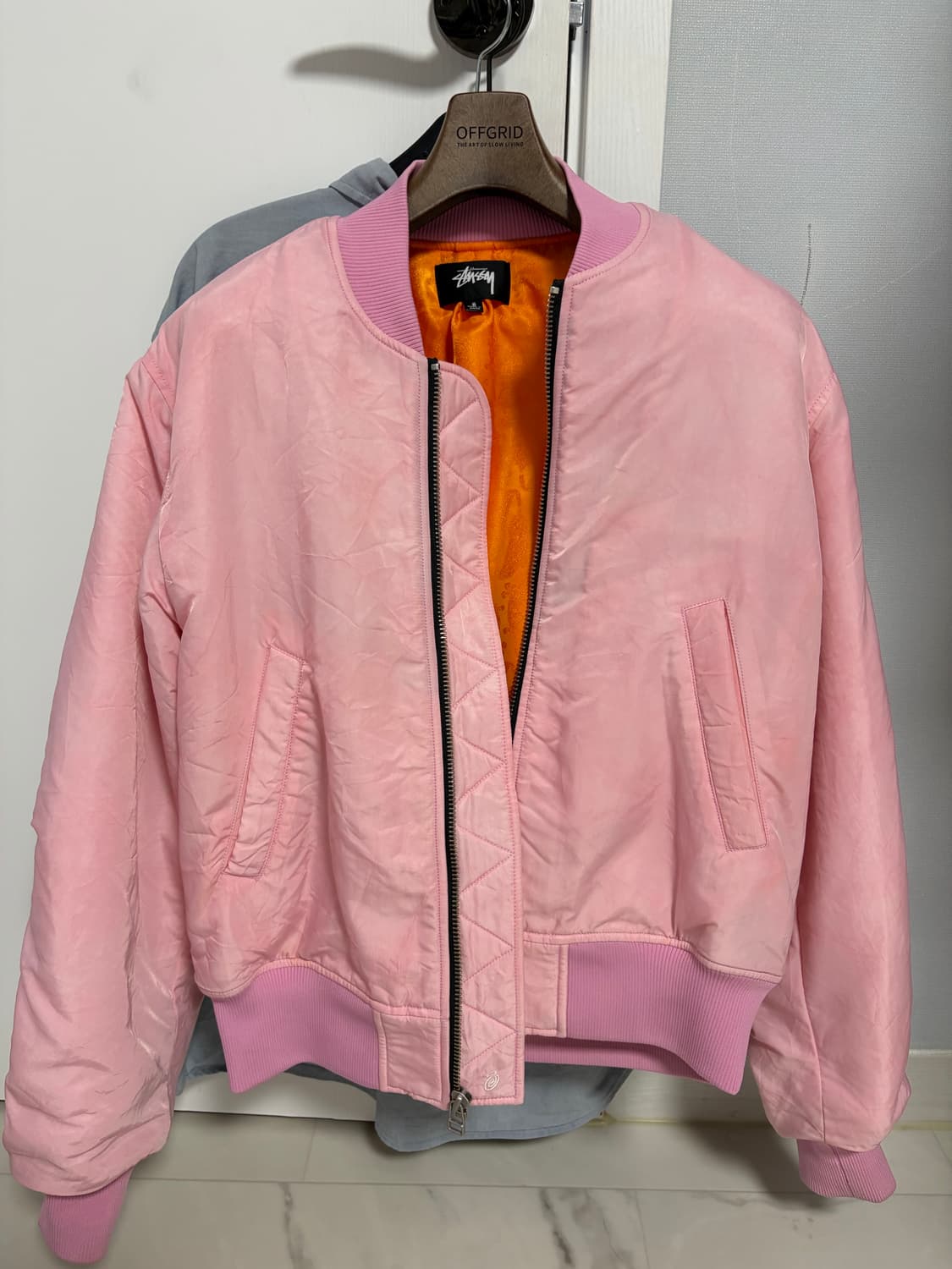 (도버스트릿마켓 출신) Stussy Pink Bomber 상품이미지1