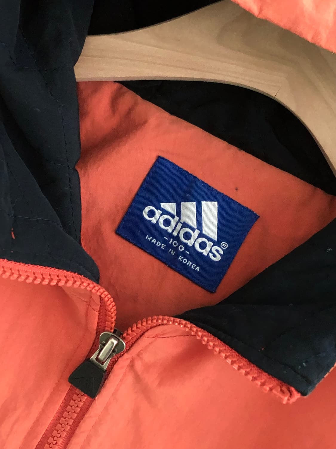 Adidas 아디다스 딥오렌지 컬러 아노락 후드 자켓 상품이미지6