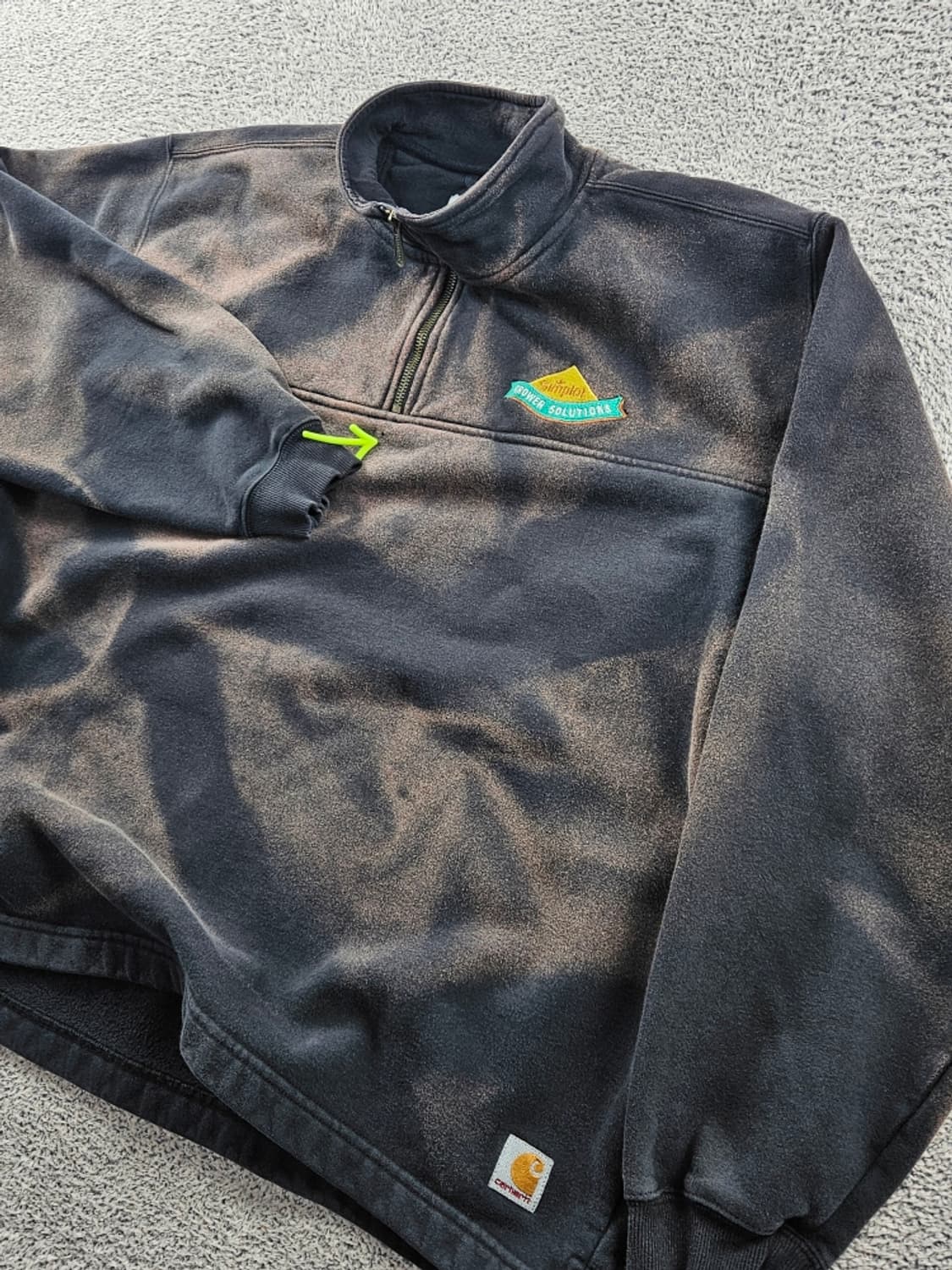 칼하트 다잉 워시드 커스텀 스웻 하프 집업 ( 2XL ) / 10884 상품이미지7