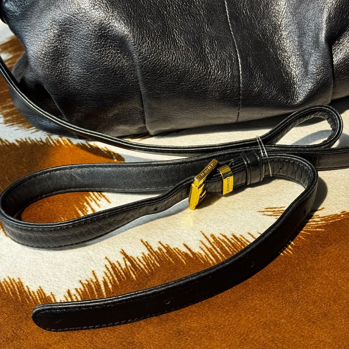 코치 레더 숄더백 크로스백 블랙 y2k 상품이미지3