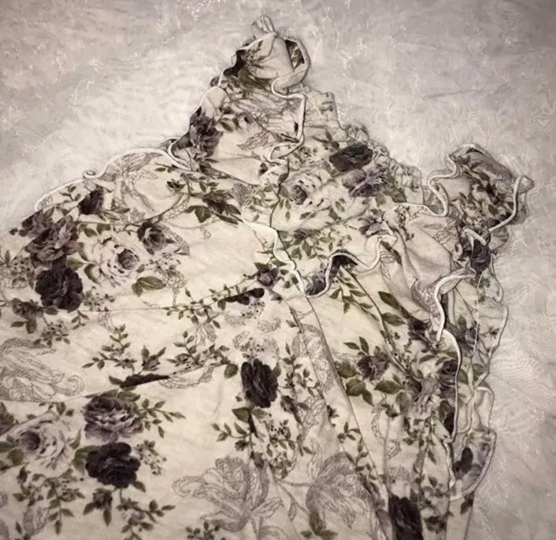 빈티지 플라워 프릴 나시  상품이미지5