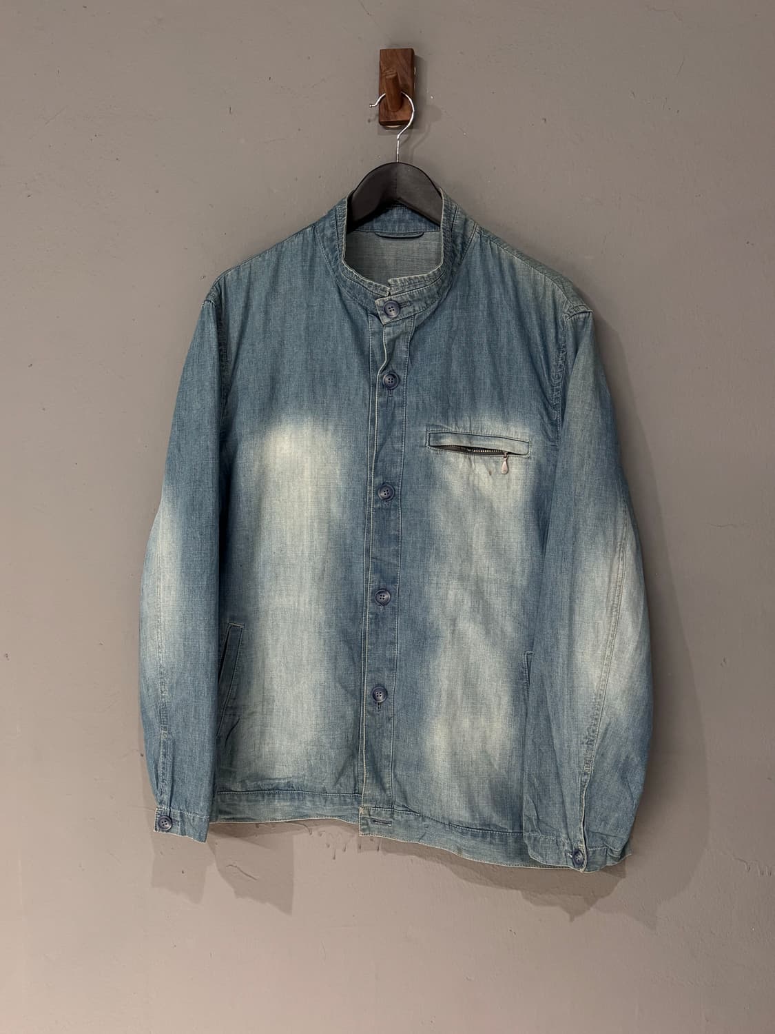 Barassi 바라시 워싱 스탠드카라 데님자켓 상품이미지1