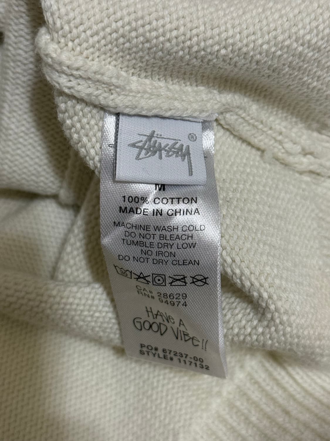 STUSSY 스투시 로고 베스트 내츄럴 M 상품이미지5