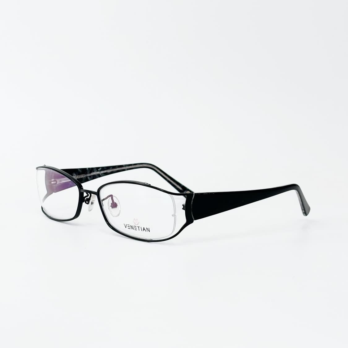 VENETIAN  블랙 메탈 데드스탁 빈티지안경 상품이미지1