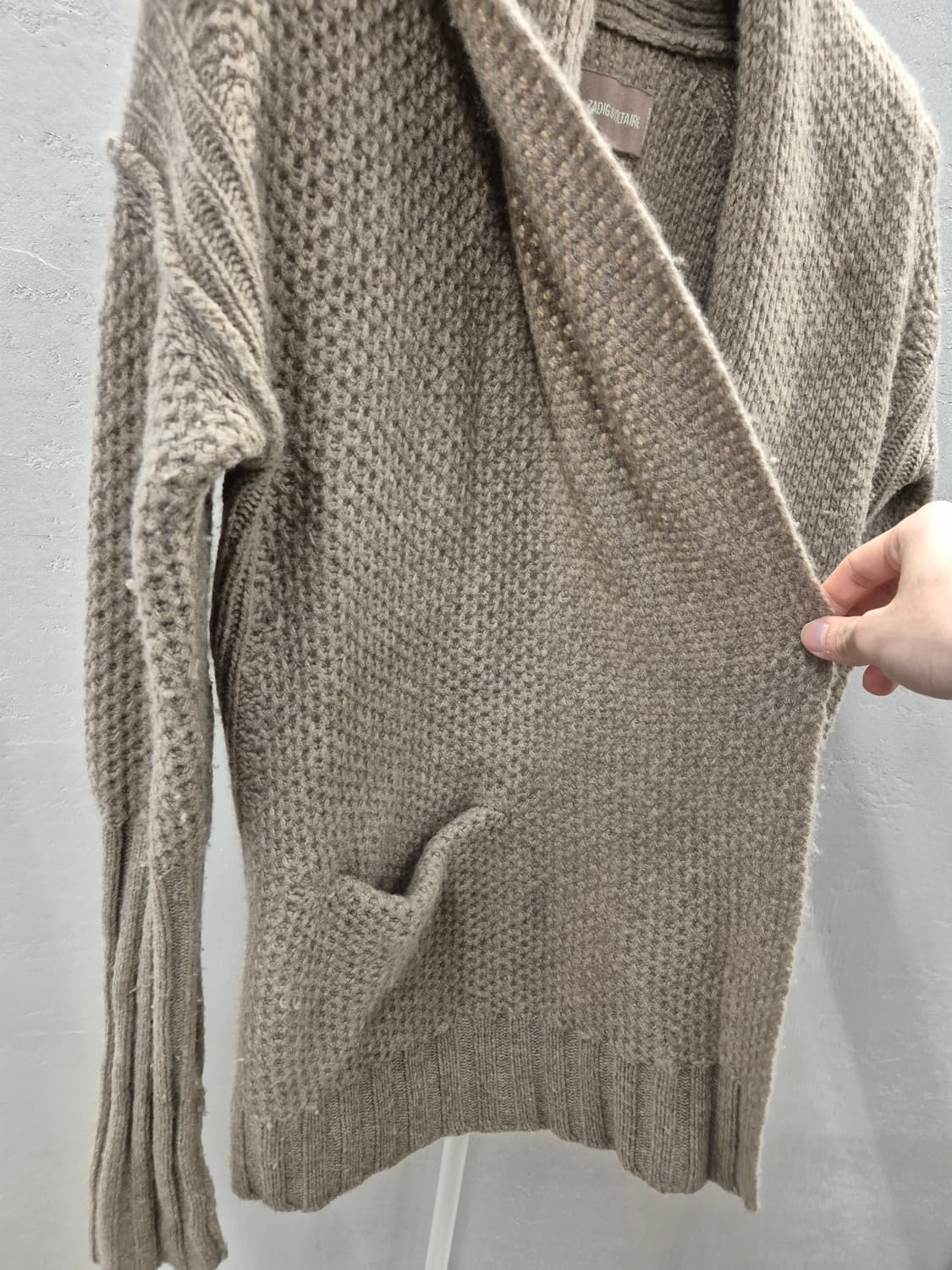 쟈딕 앤 볼테르 숄 가디건 브라운 S 상품이미지5