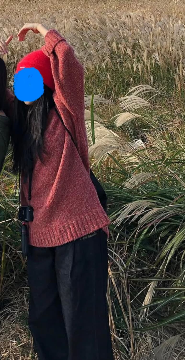 테이크이지 러스트울 크루넥 오버니트 상품이미지1